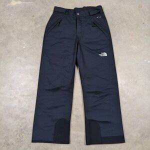 The North Face Girls Snow Pants Size M 10/12 Black EZ Grow Insulated Ski Hike